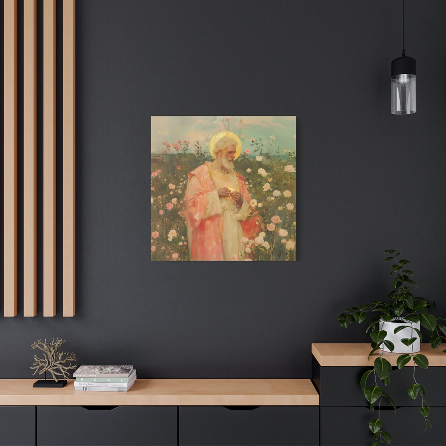 Saint Valentine - Multiple Sizes - Catholic Home art - Museum Wrapped Canvas - Sanctified Souls Print - Catholic Saint Art
