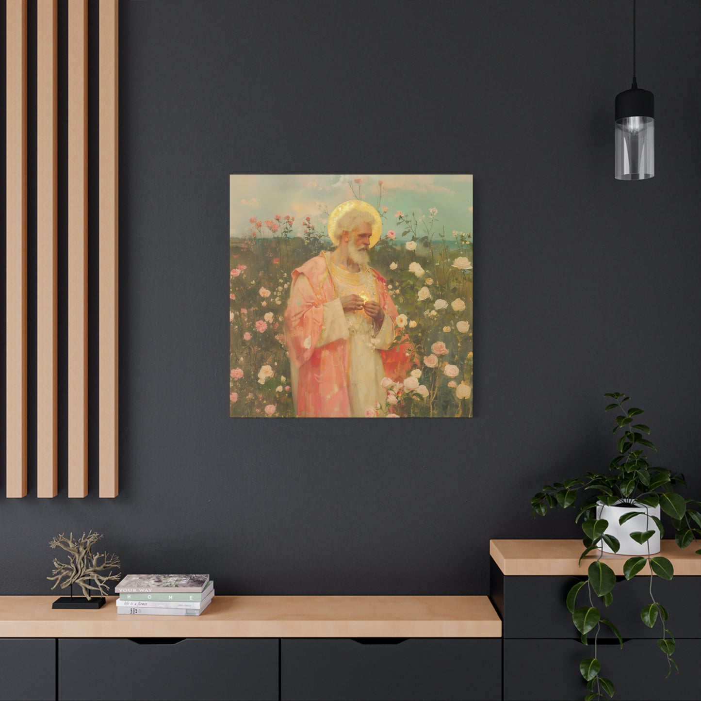 Saint Valentine - Multiple Sizes - Catholic Home art - Museum Wrapped Canvas - Sanctified Souls Print - Catholic Saint Art