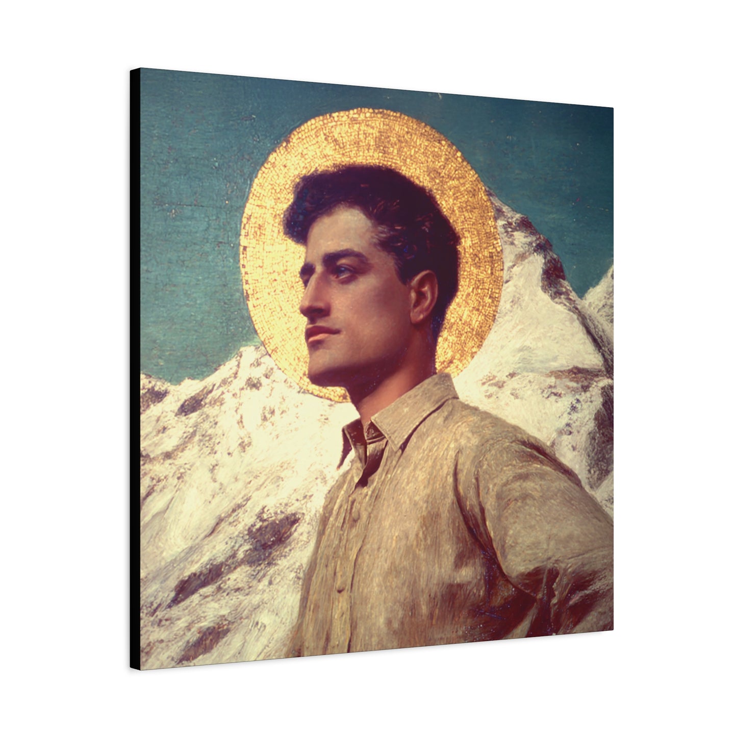 Saint Pier Giorgio Frassati - Museum Wrapped Canvas - Sanctified Souls Print - Religious Art for your Home - Catholic Patron Saint Art