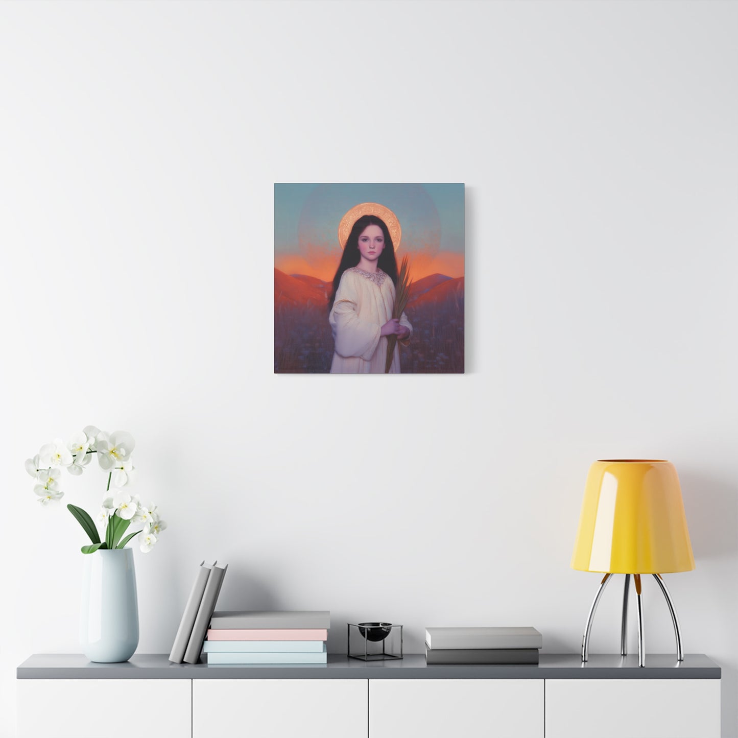 Saint Hope - Multiple Sizes - Catholic Home art - Museum Wrapped Canvas - Sanctified Souls Print - Martyr Saint