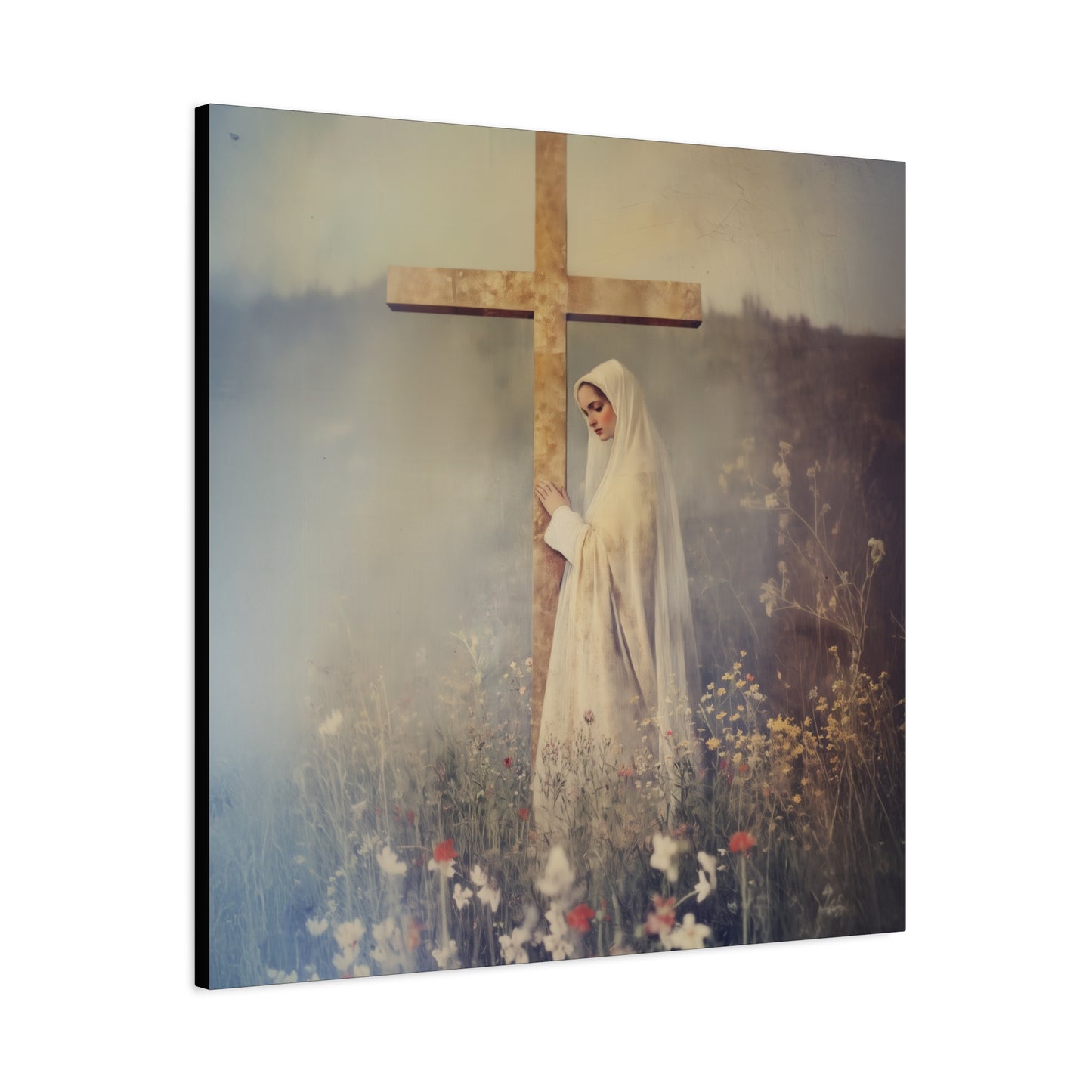 The Feast of the Exaltation of the Holy Cross - Multiple Sizes - Catholic Home art - Museum Wrapped Canvas - Sanctified Souls Print