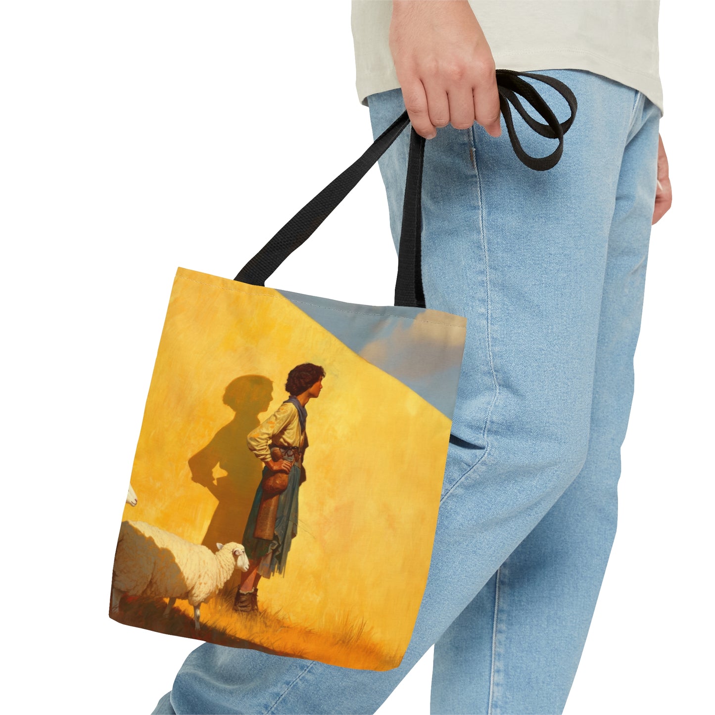 David, son of Jesse - Tote Bag - Large Medium Small Faith Art Bag - Bible Study Faith Purse - Double Sided