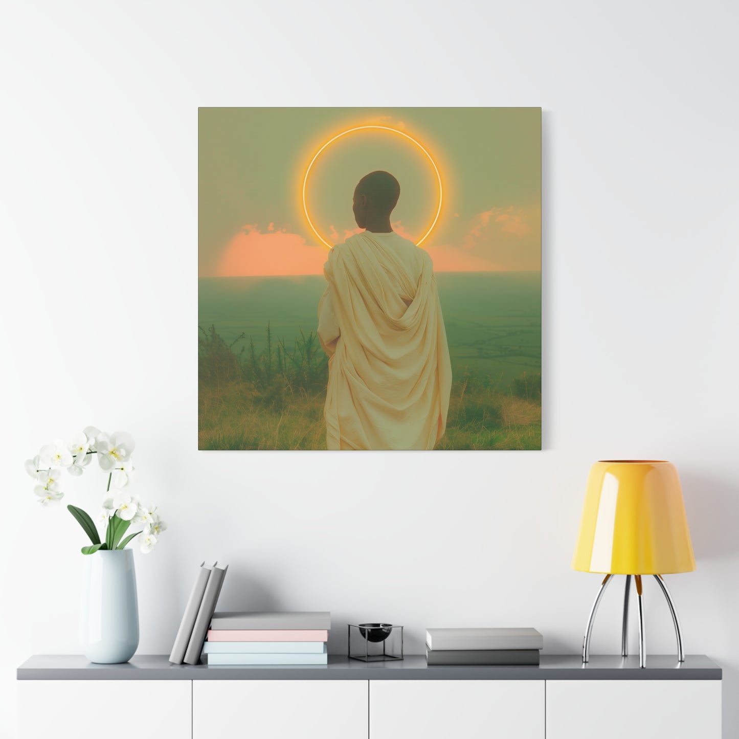 Saint Charles Lwanga - Museum Wrapped Canvas - Sanctified Souls Print - Religious Art for your Home - Catholic Patron Saint Art
