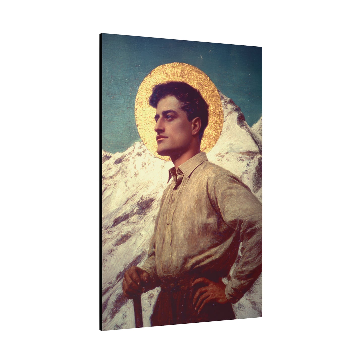 Saint Pier Giorgio Frassati - Museum Wrapped Canvas - Sanctified Souls Print - Religious Art for your Home - Catholic Patron Saint Art