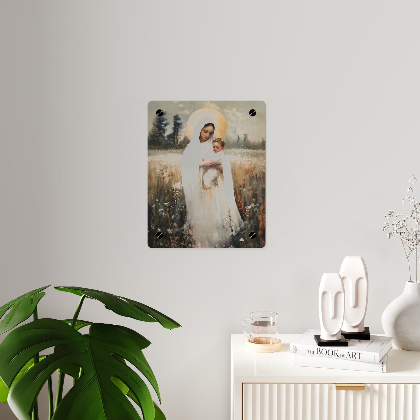 Our Lady of the Prairie Wall Art Panel - Ready to Hang Acrylic Print - Catholic Saint Art - Patron Saint Print