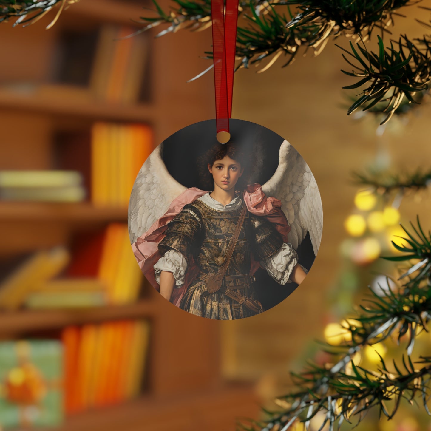 Saint Raphael the Archangel Ornament - Religious Holiday Christmas Ornament and Keepsake - Double sided Keepsake Religious Ornament