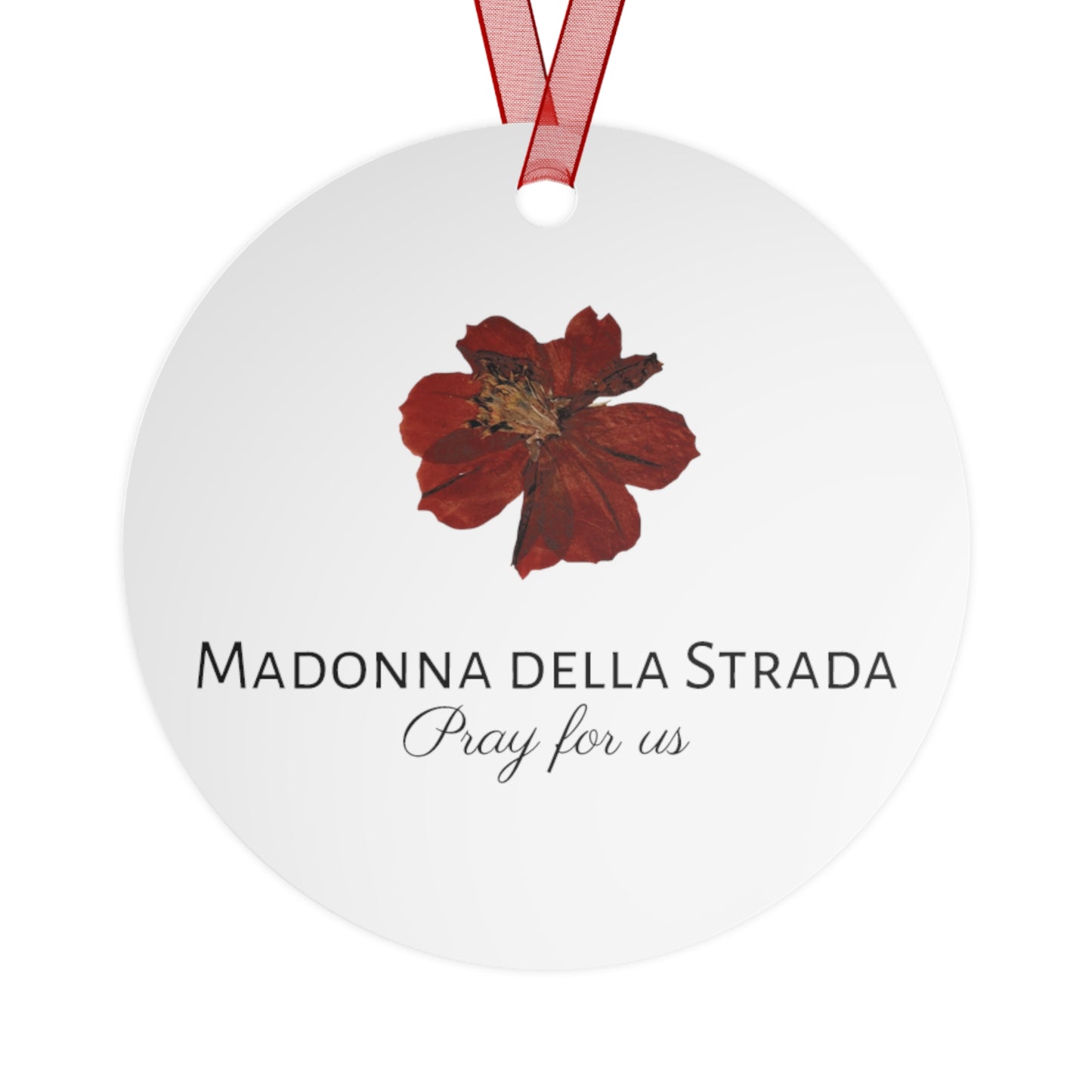 Madonna della Strada - Our Lady of the Way - Ornament - Religious Holiday Christmas Ornament and Keepsake - Double sided