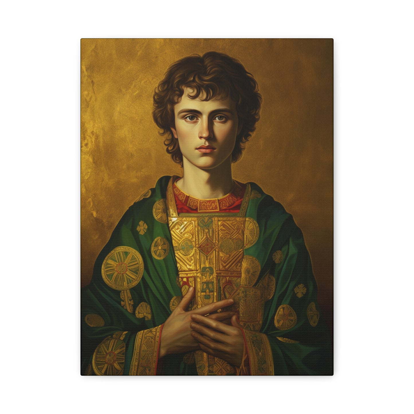 Saint Pantaleon Canvas Print - Multiple Sizes - Catholic Home art - Museum Wrapped Canvas - Sanctified Souls Print
