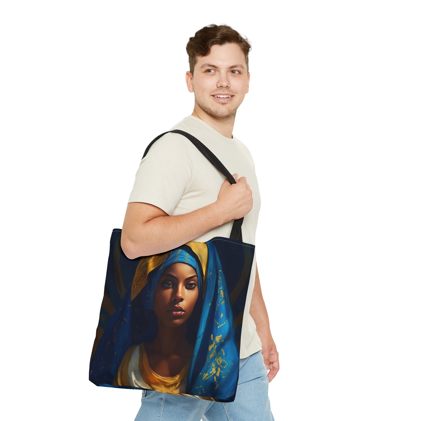 Mary the Blessed Virgin Tote Bag - Catholic faith inspired carry-all purse - day to day bag - Mary the Blessed Virgin - Double Sided