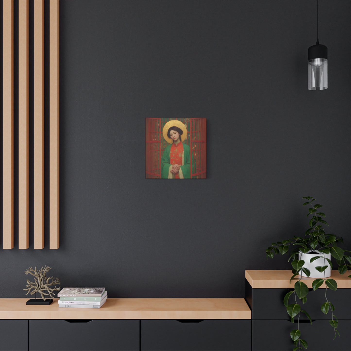 Saint Agnes Tsao Kou Ying - Museum Wrapped Canvas - Sanctified Souls Print - Religious Art for your Home - Catholic Patron Saint Art