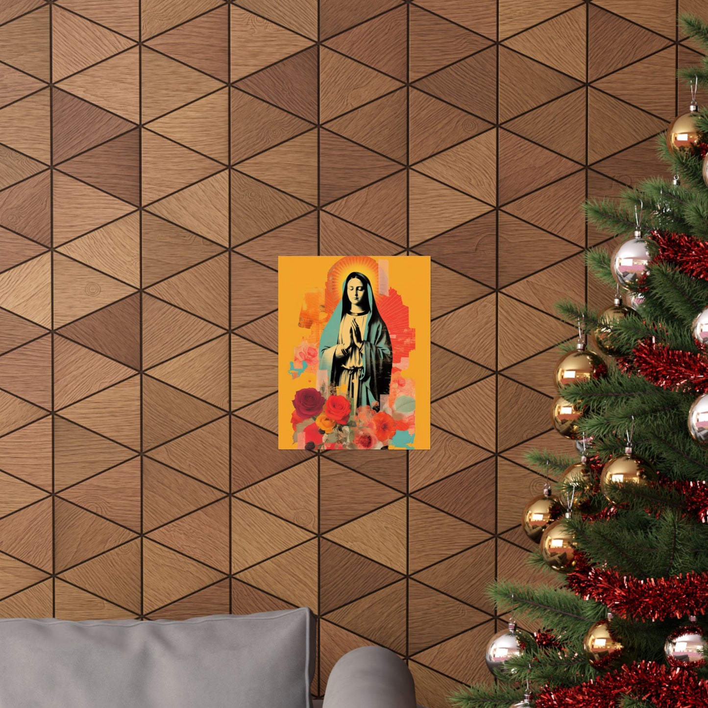 Roses of Tepeyac - Our Lady of Guadalupe - Sanctified Souls Print - Multiple Sizes - Premium Matte Vertical Posters