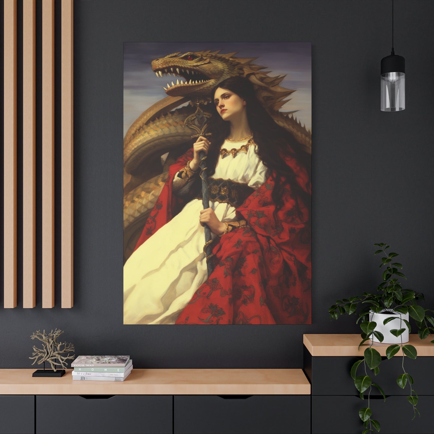 Saint Martha of Bethany Canvas Print - Multiple Sizes - Catholic Home art - Museum Wrapped Canvas - Sanctified Souls Print