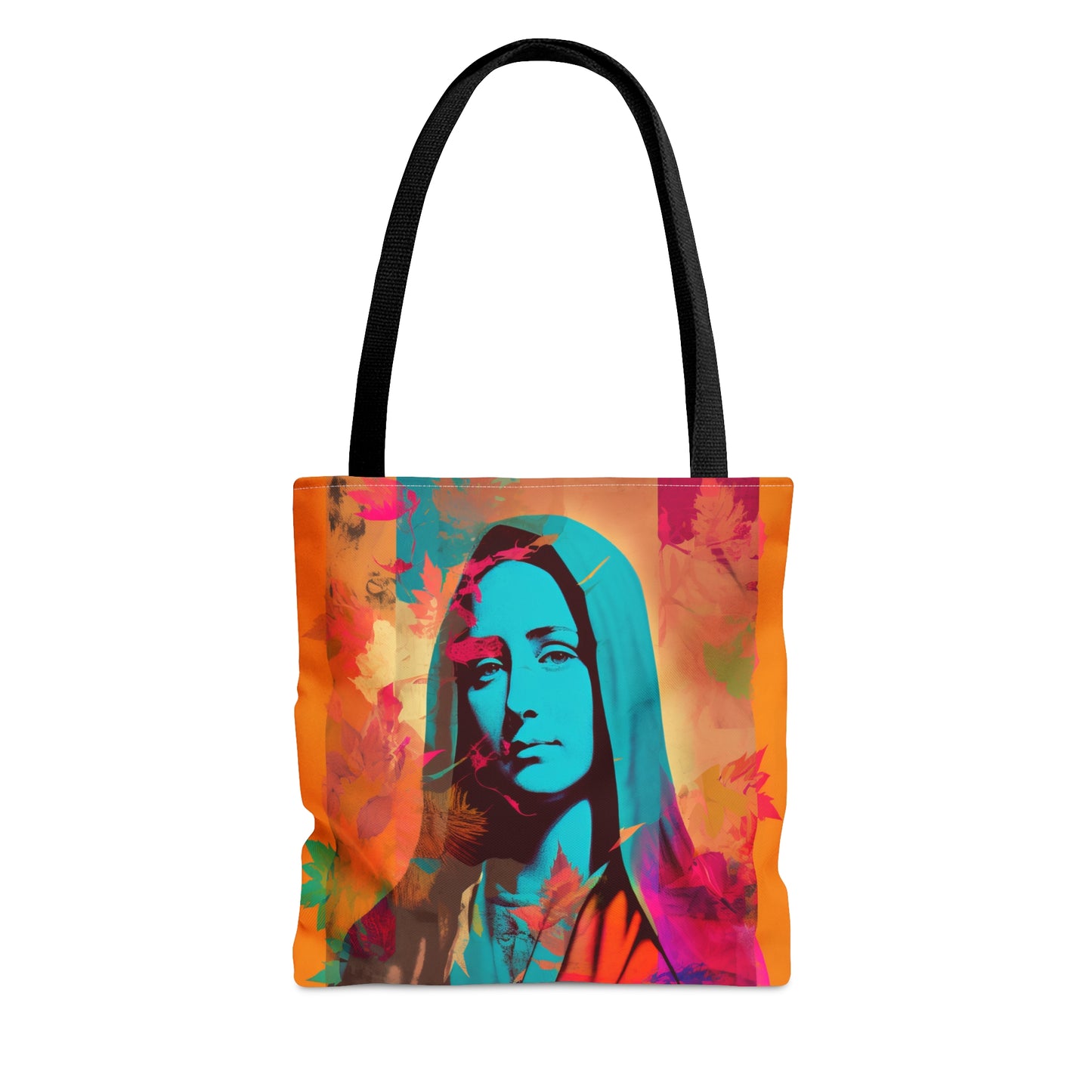 Mary Mother of God Tote Bag - Catholic faith inspired carry-all purse - day to day bag - Mary the Blessed Virgin - Double Sided