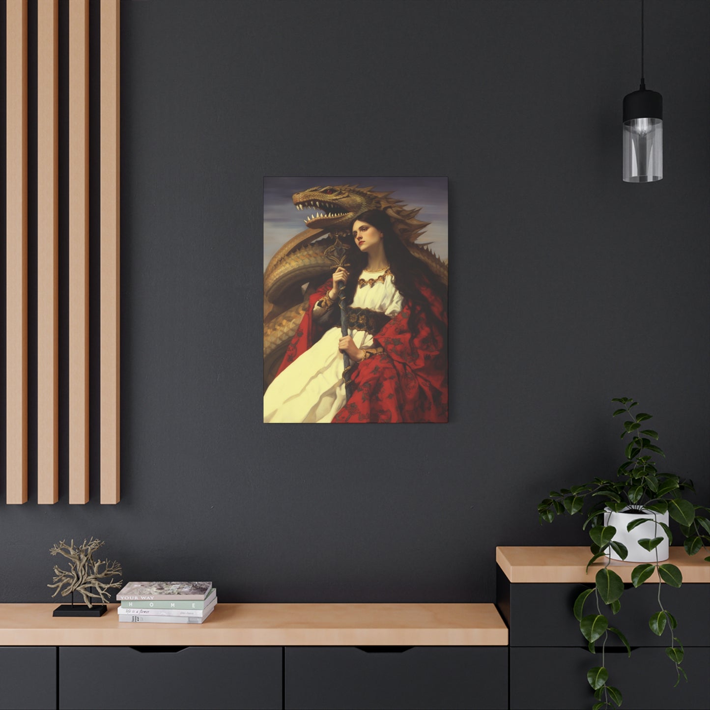 Saint Martha of Bethany Canvas Print - Multiple Sizes - Catholic Home art - Museum Wrapped Canvas - Sanctified Souls Print