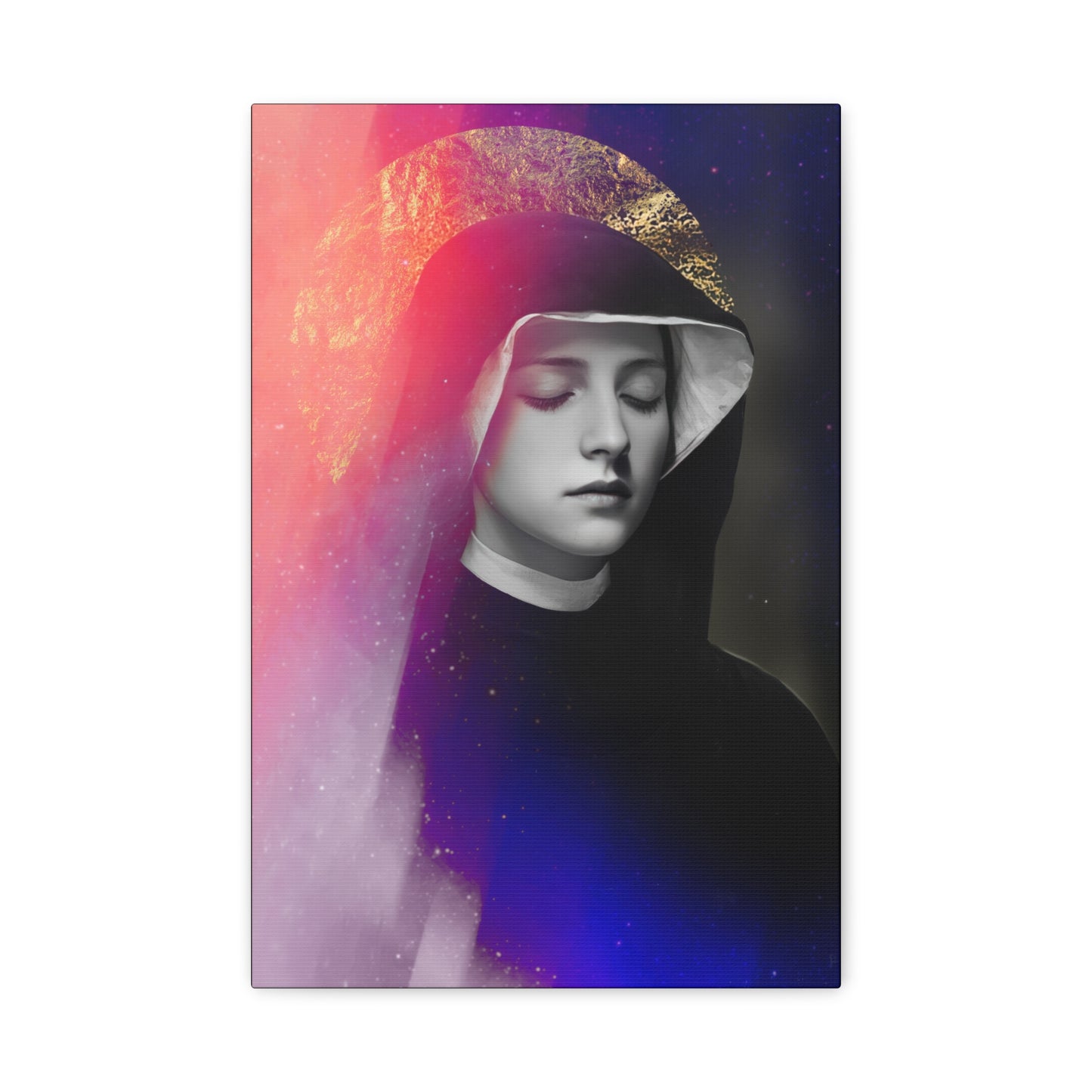 Saint Faustina Kowalska - Museum Wrapped Canvas - Sanctified Souls Print - Religious Art for your Home