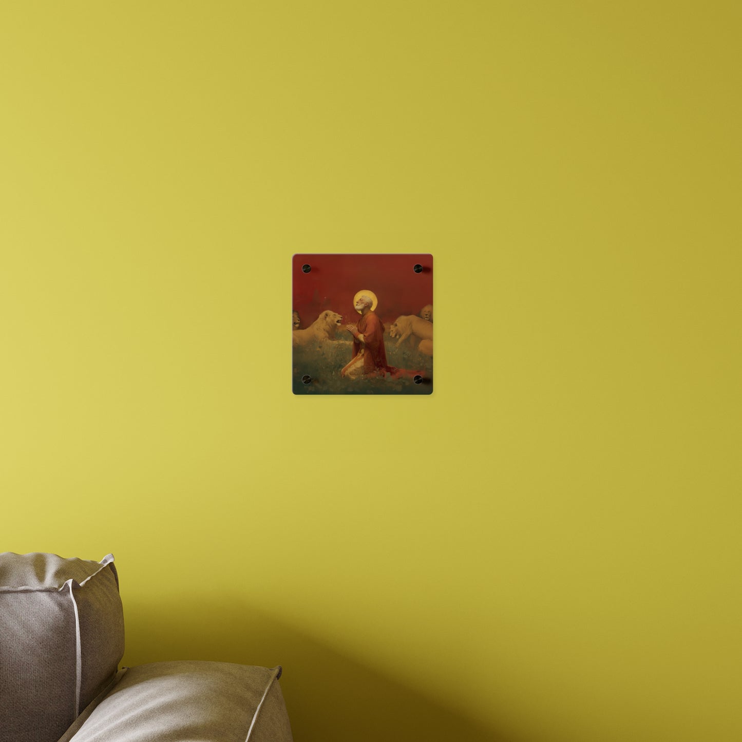 Saint Ignatius of Antioch Wall Art Panel - Ready to Hang Acrylic Print - Catholic Saint Art - Patron Saint Print - No Frame needed