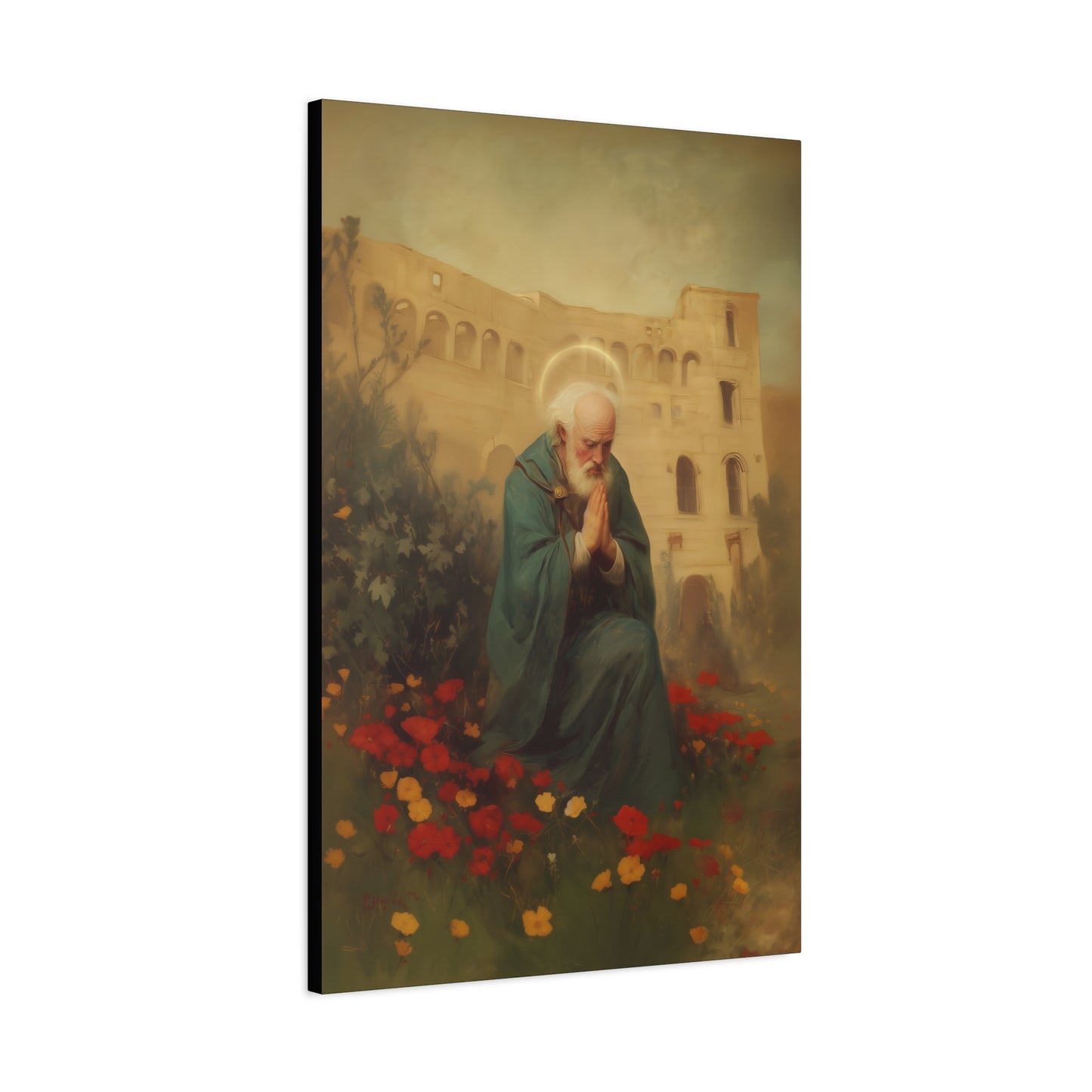 Saint Cyprian - Multiple Sizes - Catholic Home art - Museum Wrapped Canvas - Sanctified Souls Print - Catholic Martyr Art