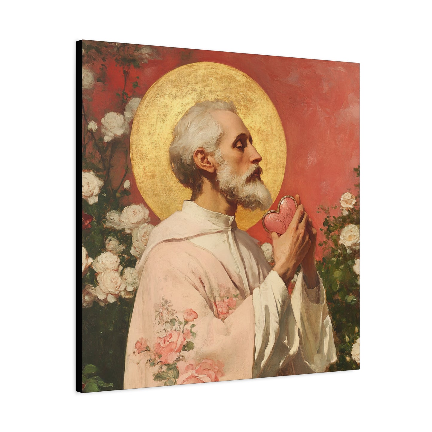 Saint Valentine - Multiple Sizes - Catholic Home art - Museum Wrapped Canvas - Sanctified Souls Print - Catholic Saint Art