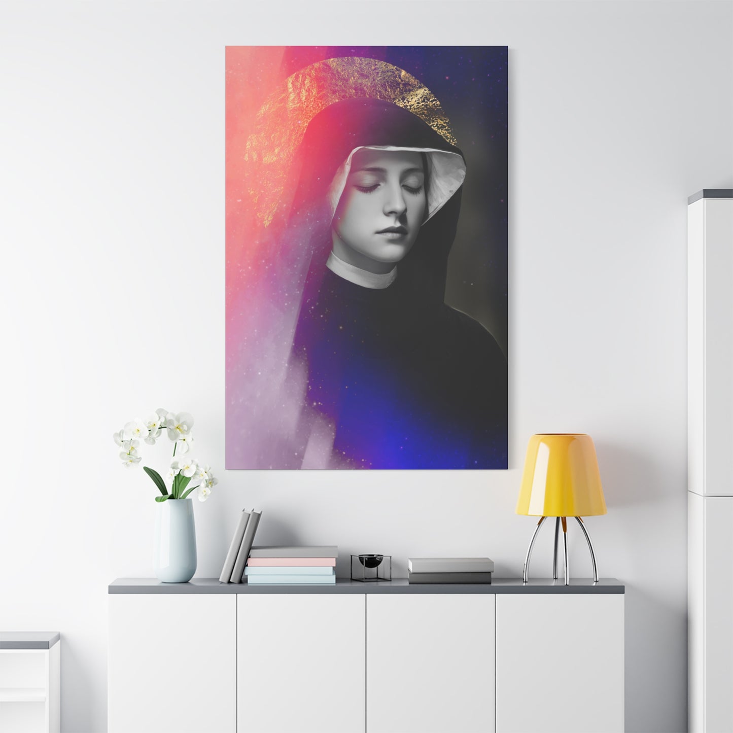 Saint Faustina Kowalska - Museum Wrapped Canvas - Sanctified Souls Print - Religious Art for your Home