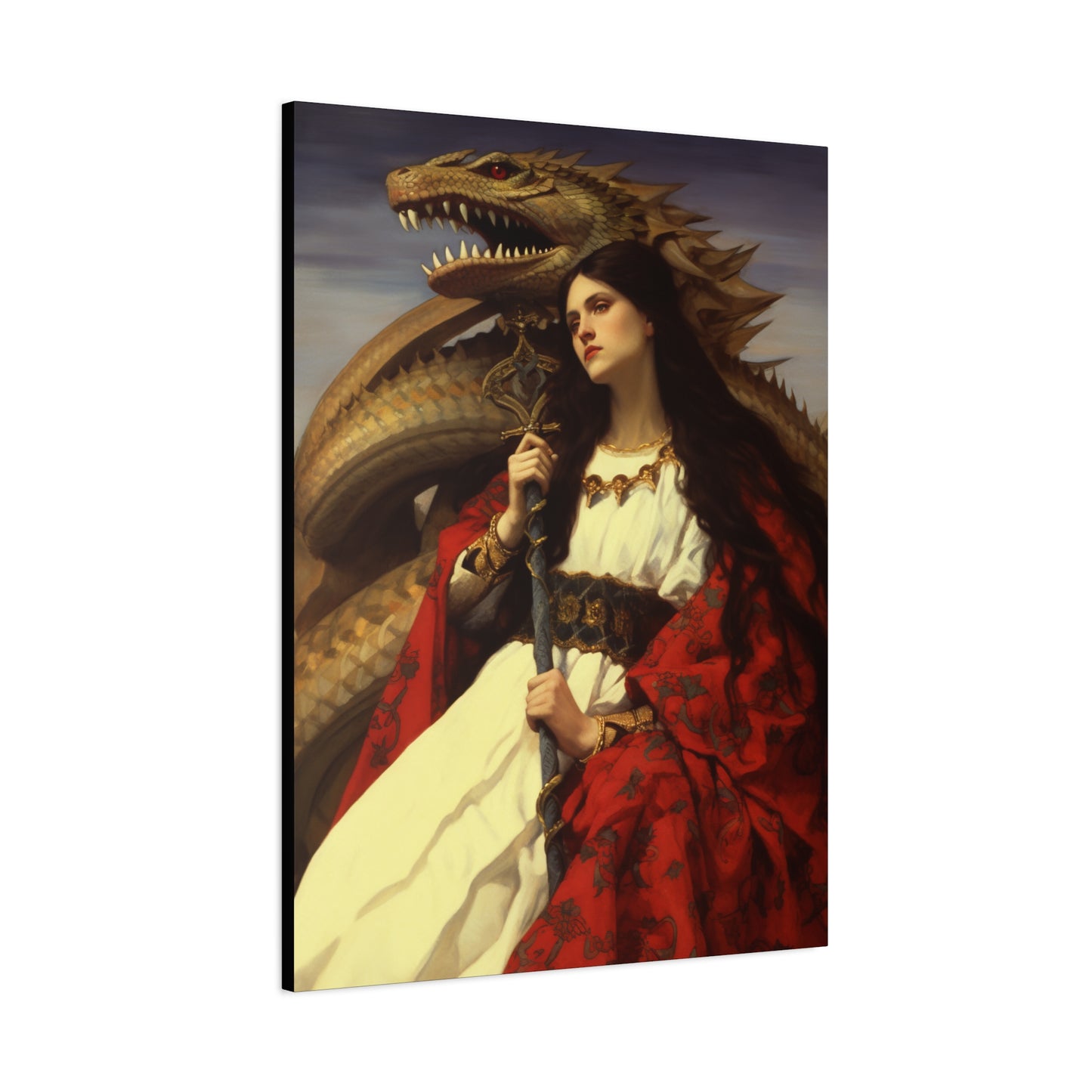 Saint Martha of Bethany Canvas Print - Multiple Sizes - Catholic Home art - Museum Wrapped Canvas - Sanctified Souls Print