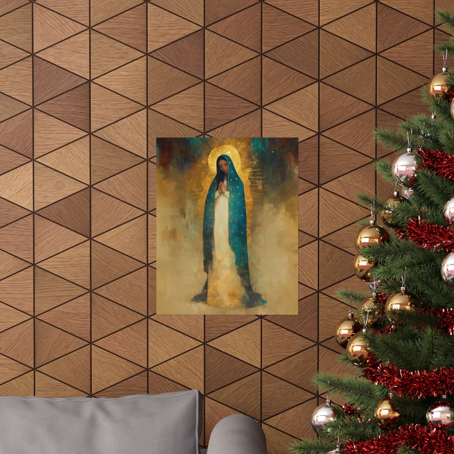 Flower of the new World - Our Lady of Guadalupe - Sanctified Souls Print - Multiple Sizes - Premium Matte Vertical Posters - Catholic