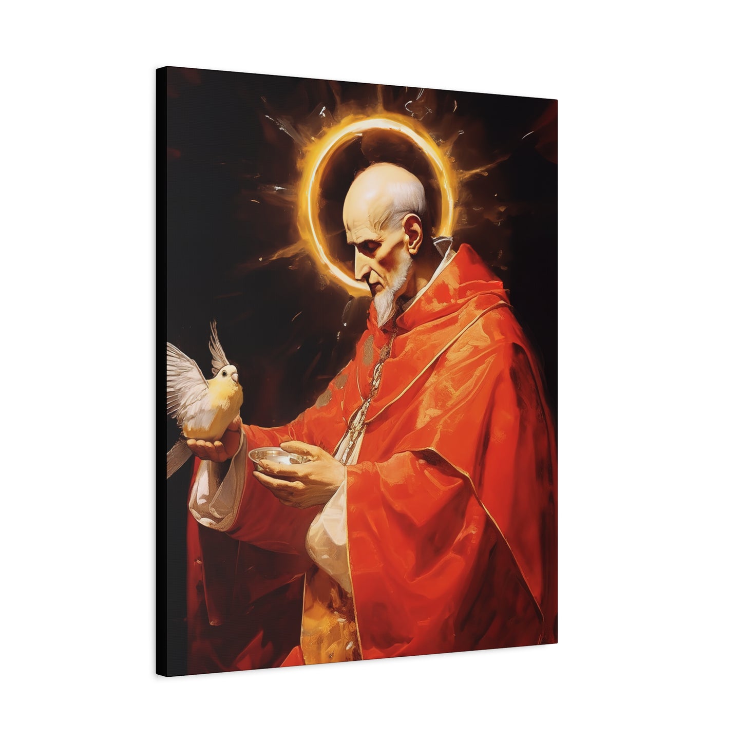 Pope Saint Gregory the Great - Museum Wrapped Canvas - Sanctified Souls Print - Religious Art for your Home