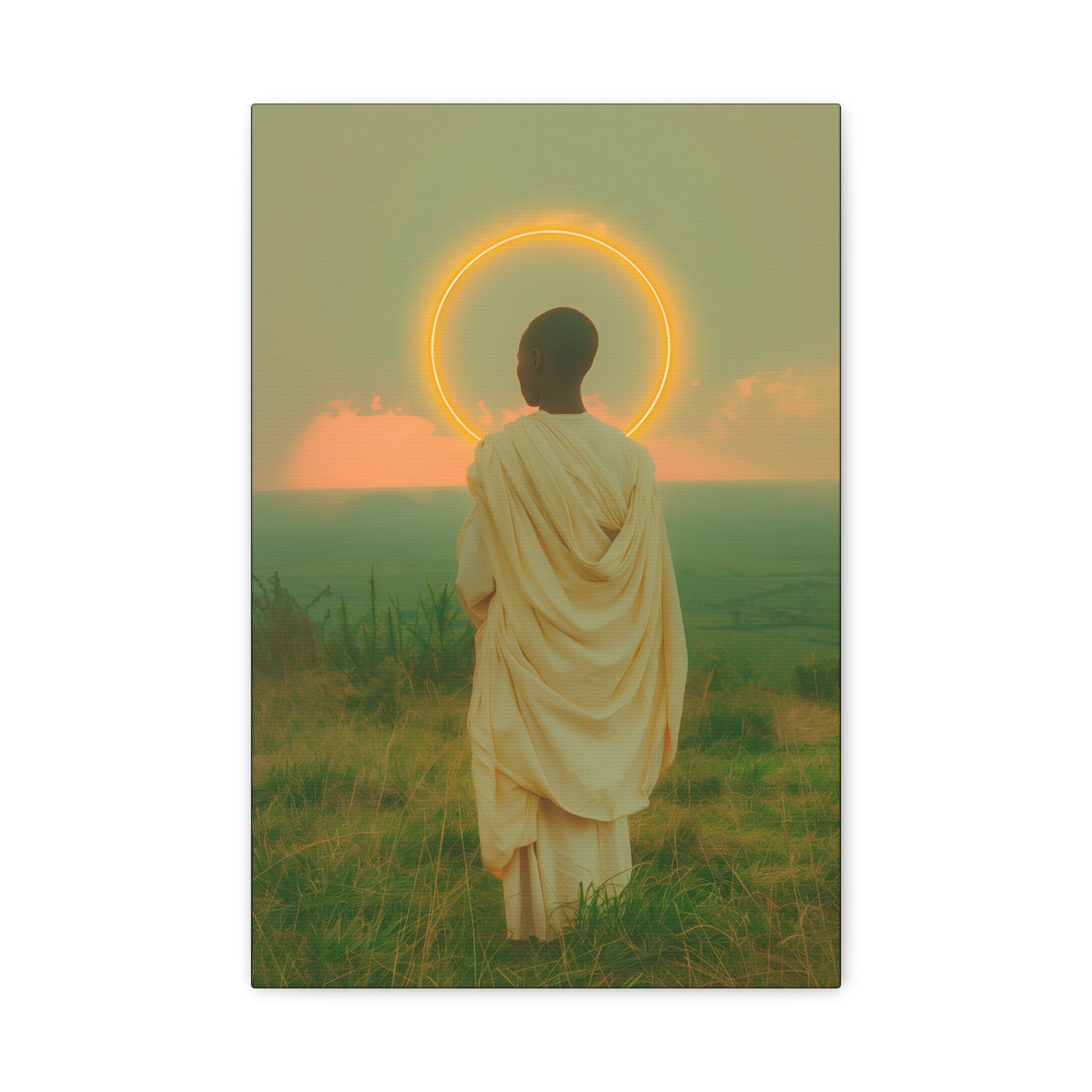 Saint Charles Lwanga - Museum Wrapped Canvas - Sanctified Souls Print - Religious Art for your Home - Catholic Patron Saint Art