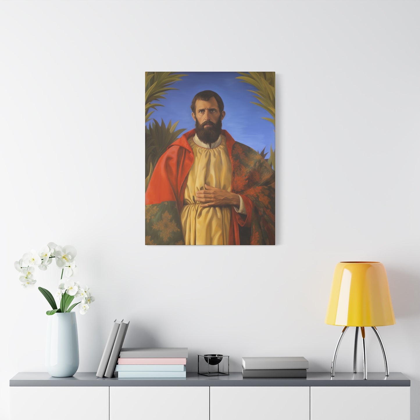 Saint Thomas the Apostle - Museum Wrapped Canvas - Sanctified Souls Print - Religious Art for your Home