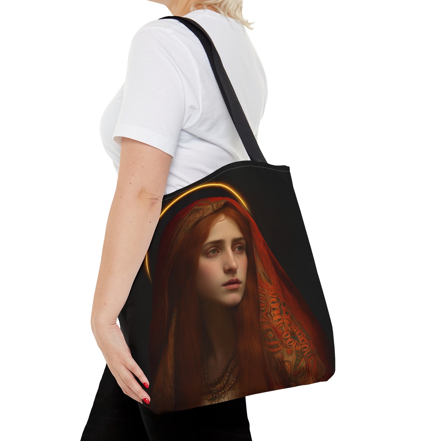 Saint Mary Magdalene Tote Bag - Large Medium Small Faith Art Bag - Re usable Tote Purse - Double Sided - Catholic Art Bag