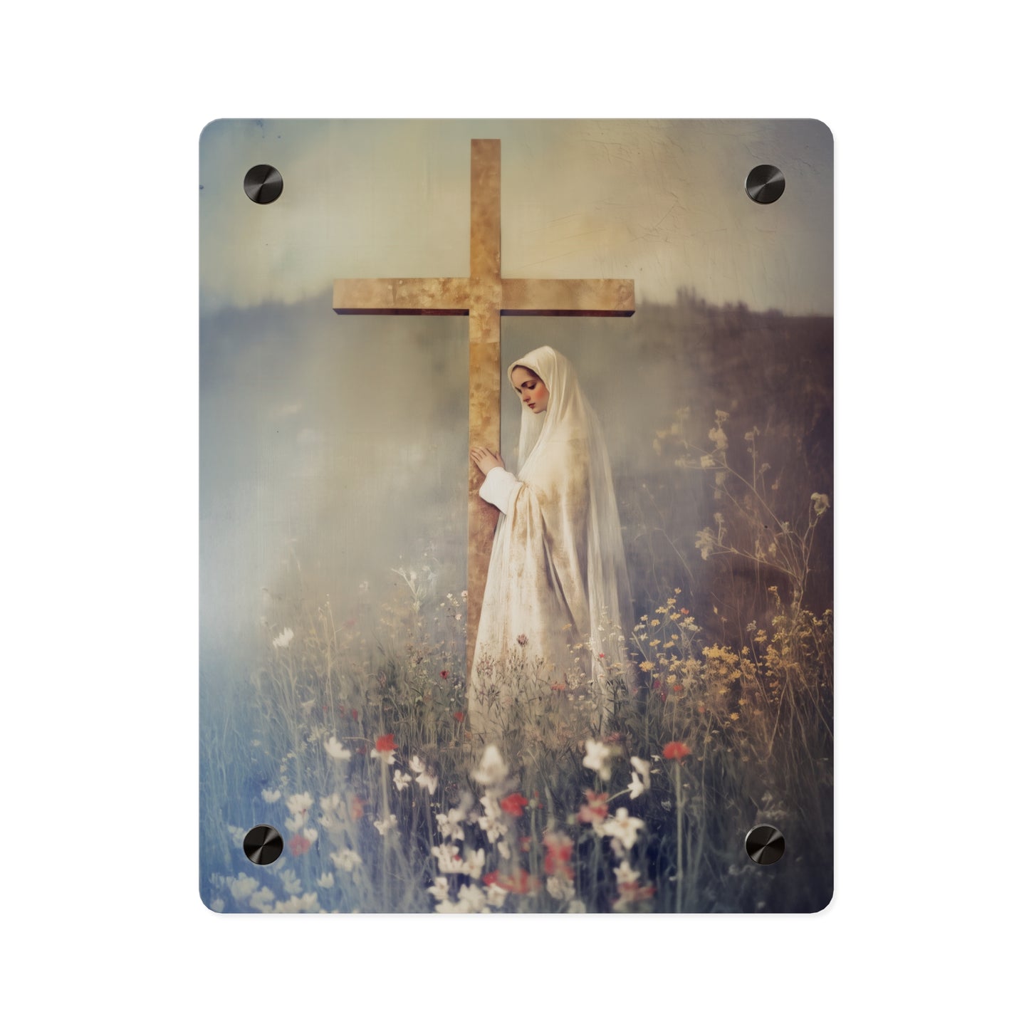 The Feast of the Exaltation of the Holy Cross Wall Art Panel - Ready to Hang Acrylic Print - Catholic Saint Art - Patron Saint Print