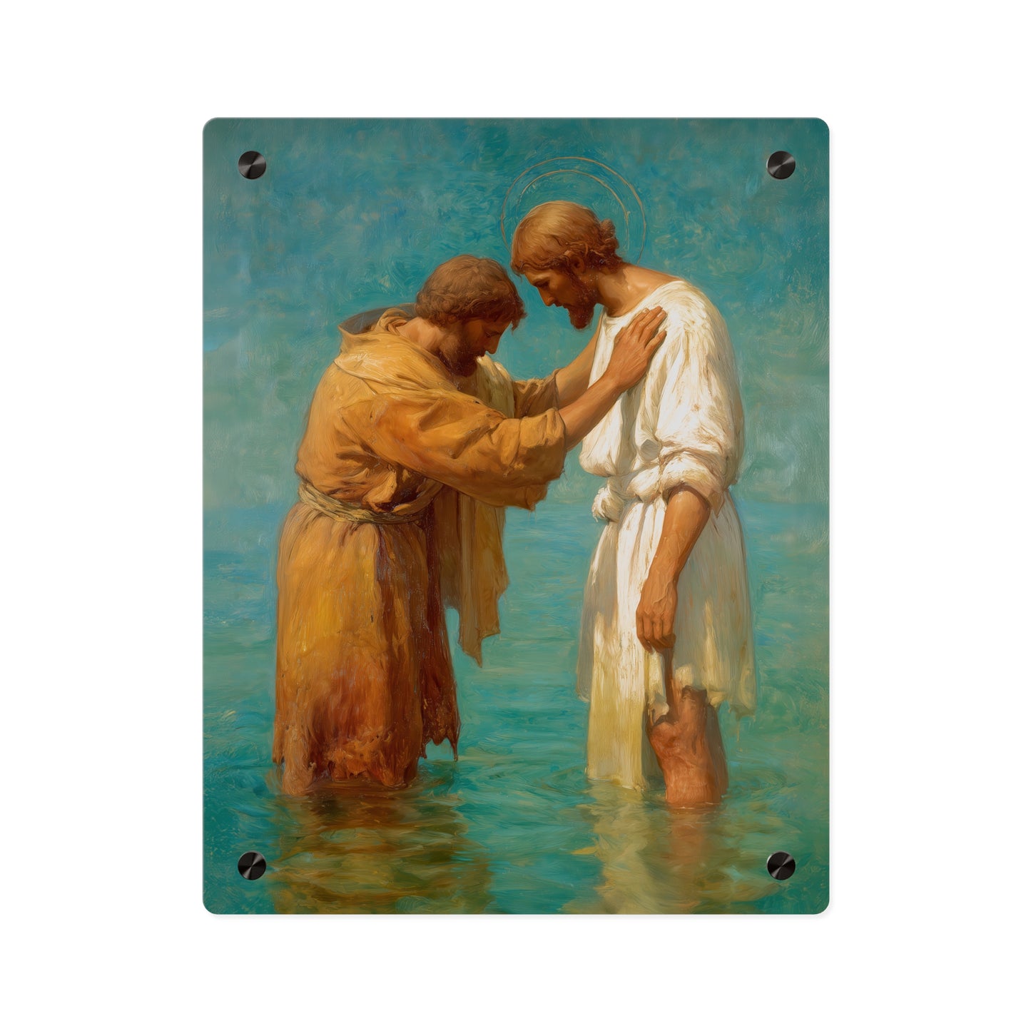 Saint John the Baptist, Servant of the Dawn Acrylic Wall Art Panel - Ready to Hang Acrylic Print - Catholic Saint Art