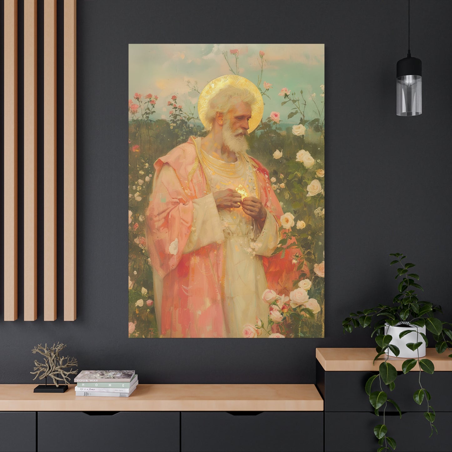 Saint Valentine - Multiple Sizes - Catholic Home art - Museum Wrapped Canvas - Sanctified Souls Print - Catholic Saint Art