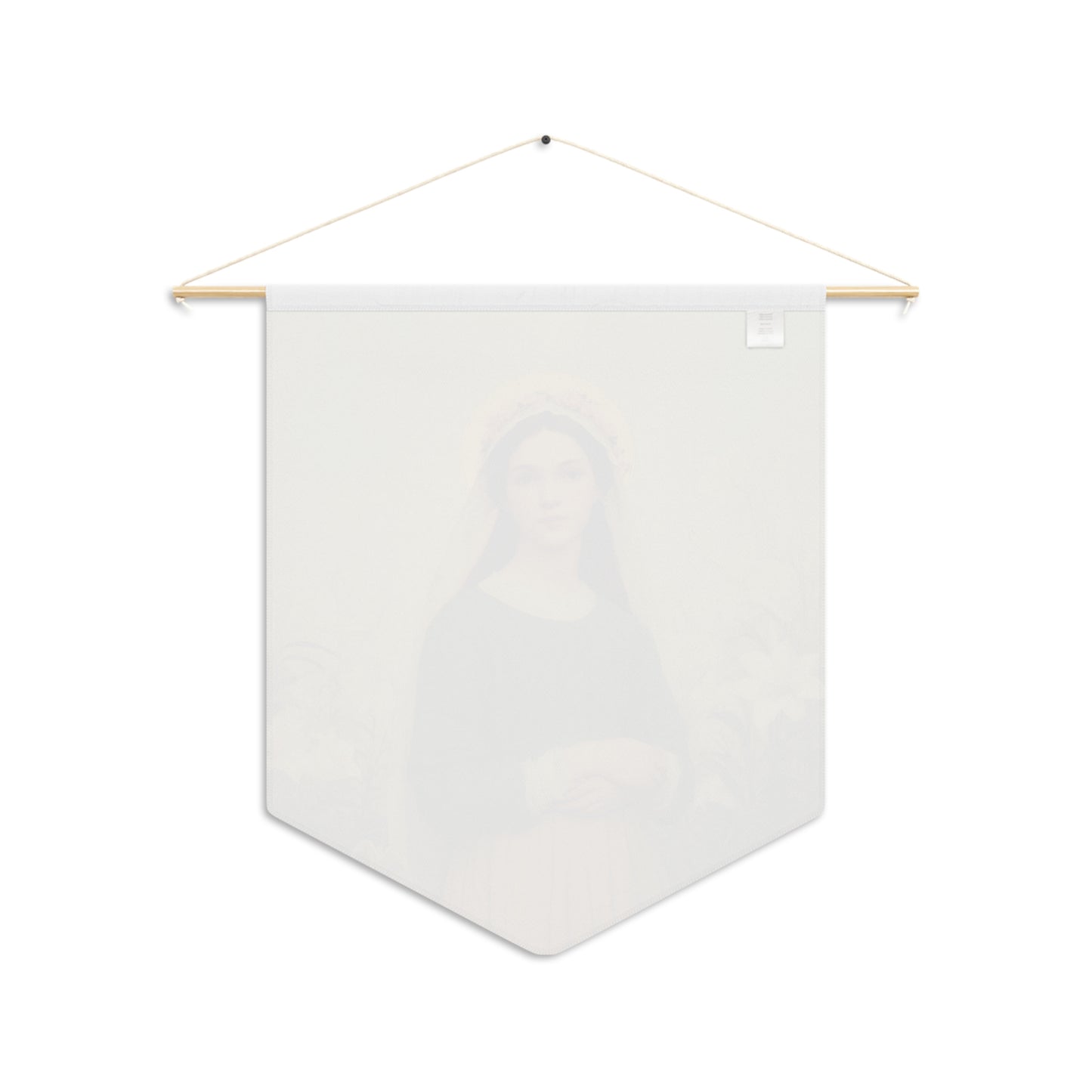 Saint Maria Goretti Pennant / Banner / Wall Hanging - Prayer room art - 18" x 21" - Catholic - Large Banner