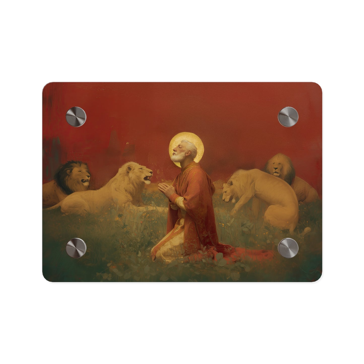 Saint Ignatius of Antioch Wall Art Panel - Ready to Hang Acrylic Print - Catholic Saint Art - Patron Saint Print - No Frame needed