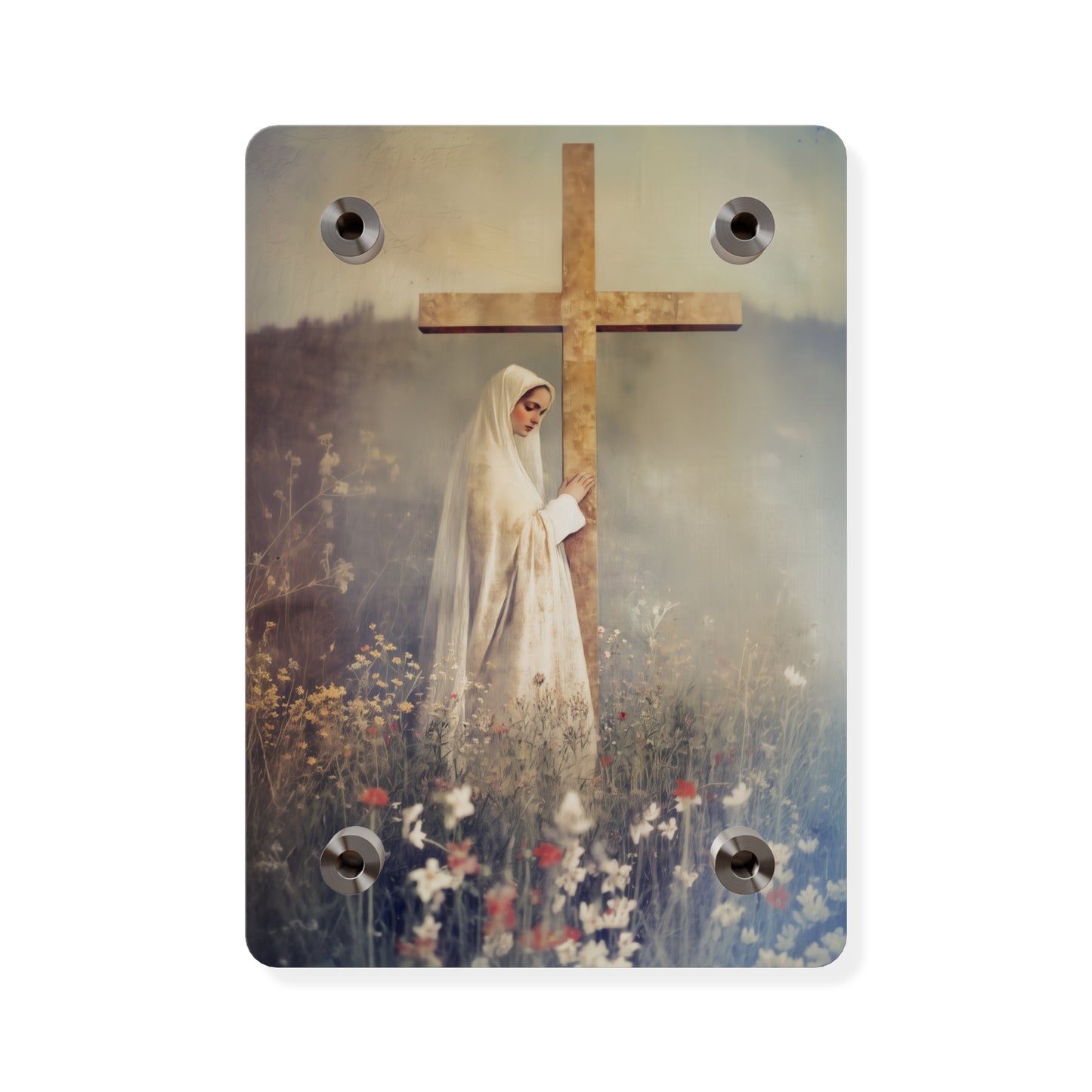 The Feast of the Exaltation of the Holy Cross Wall Art Panel - Ready to Hang Acrylic Print - Catholic Saint Art - Patron Saint Print