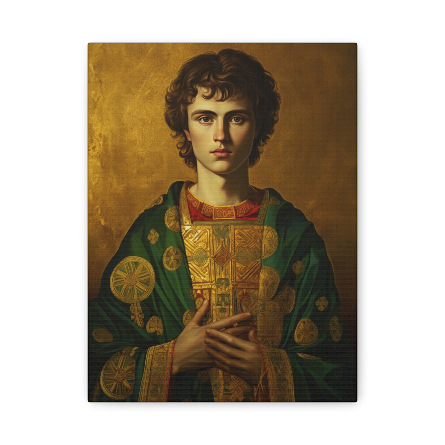 Saint Pantaleon Canvas Print - Multiple Sizes - Catholic Home art - Museum Wrapped Canvas - Sanctified Souls Print