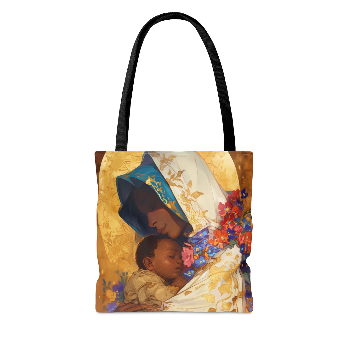 Divine Radiance- Our Lady of Kibeho's Blessing Tote Bag - Large Medium Small Faith Art Bag - Catholic Faith Purse - Religious Carry All