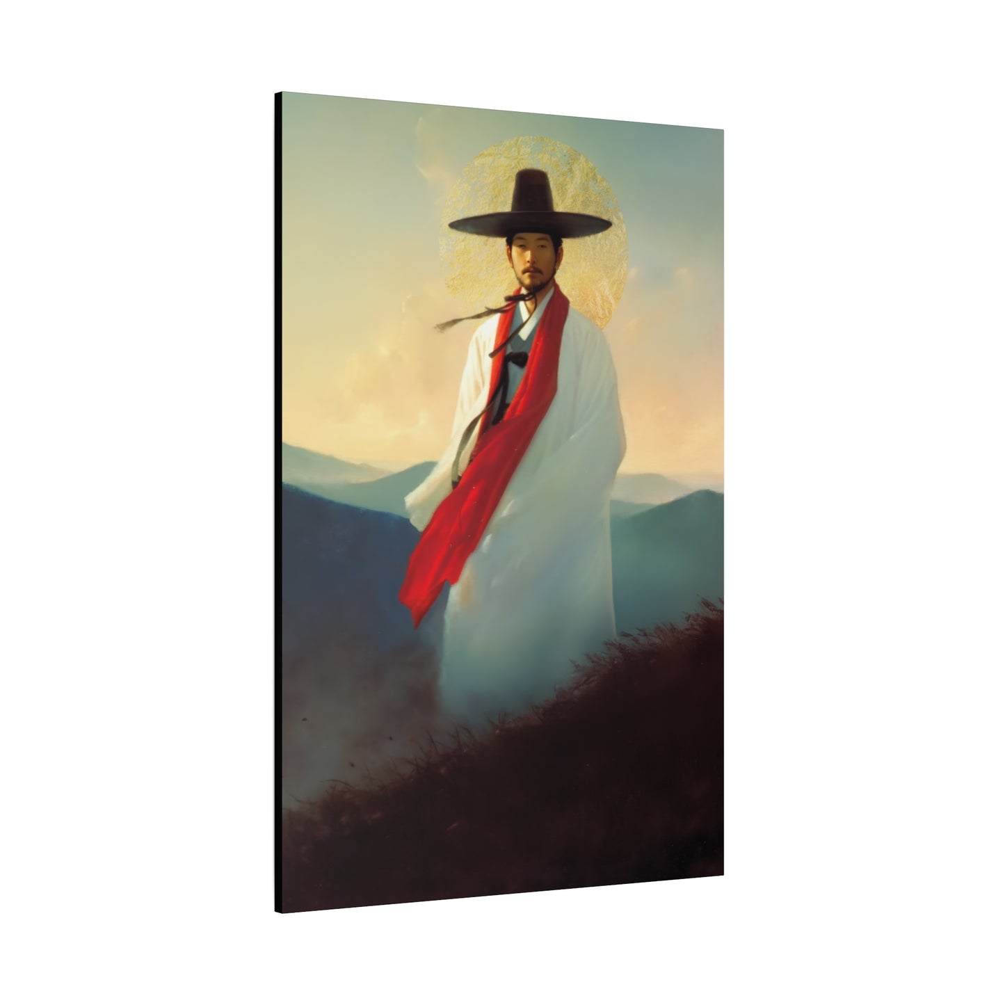 Saint Andrew Kim Taegon - Multiple Sizes - Catholic Home art - Museum Wrapped Canvas - Sanctified Souls Print - Martyr Saint