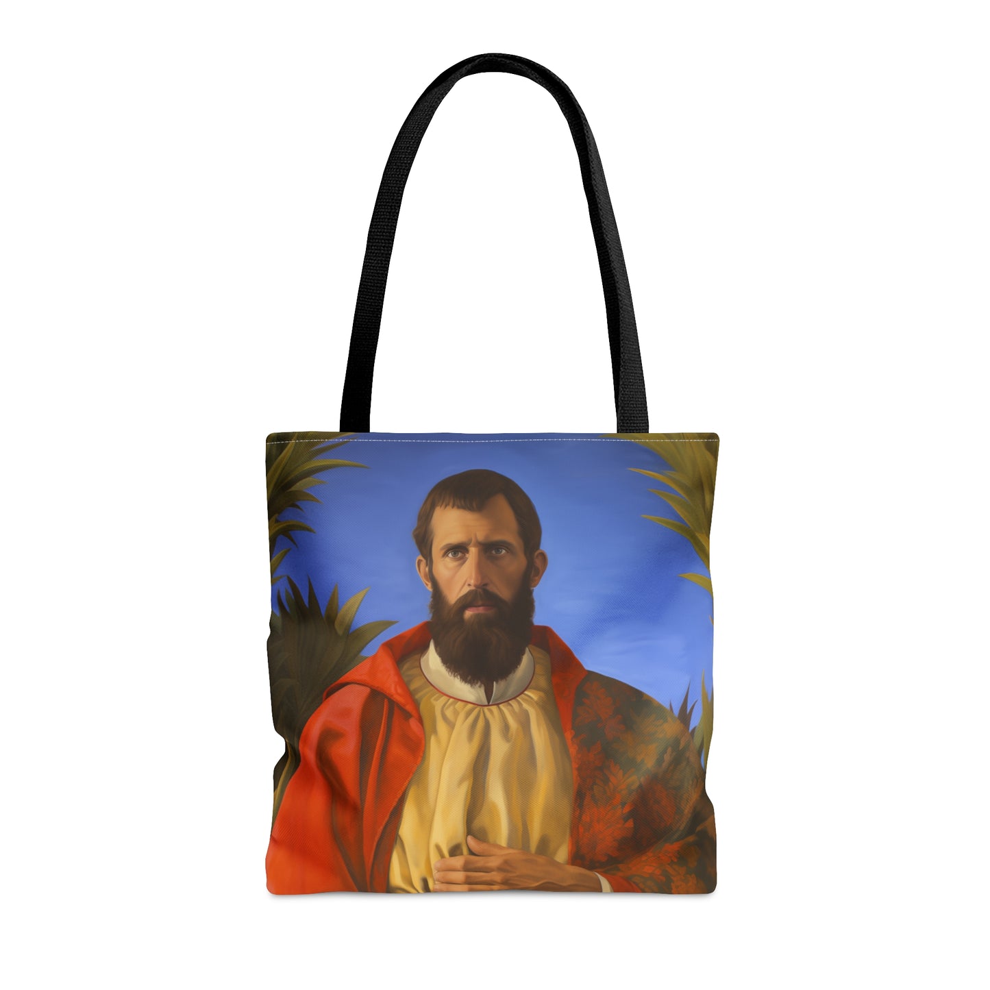Saint Thomas the Apostle Tote Bag - Large Medium Small Faith Art Bag - Re usable Tote Purse - Double Sided - Catholic Art Bag