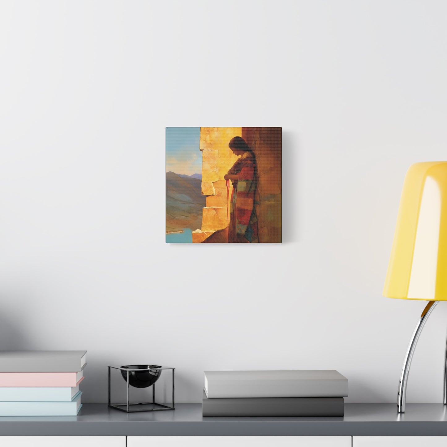 A Thread Through the Line of Christ - Rahab Museum Wrapped Canvas - Sanctified Souls Print -Based on Klimt's The Kiss
