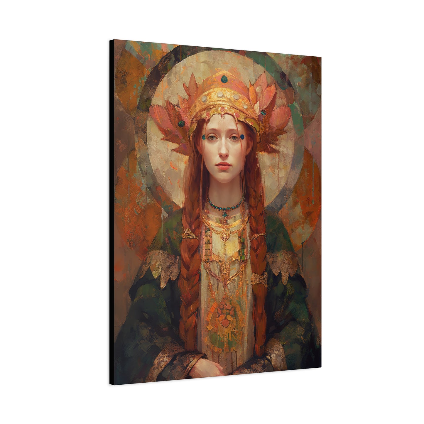 Saint Margaret of Scotland - Museum Wrapped Canvas - Sanctified Souls Print - Religious Art for your Home