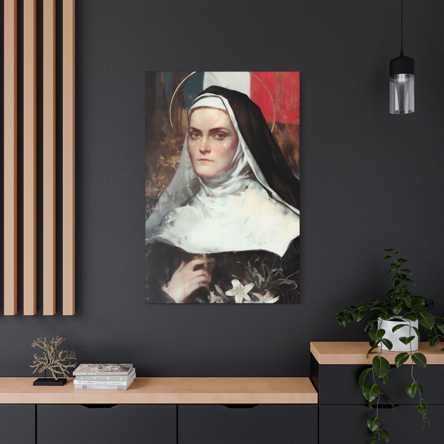 Saint Jeanne-Antide Thouret - Museum Wrapped Canvas - Print - Religious Art for your Home - Christian print - Prayer Room Art - Catholic