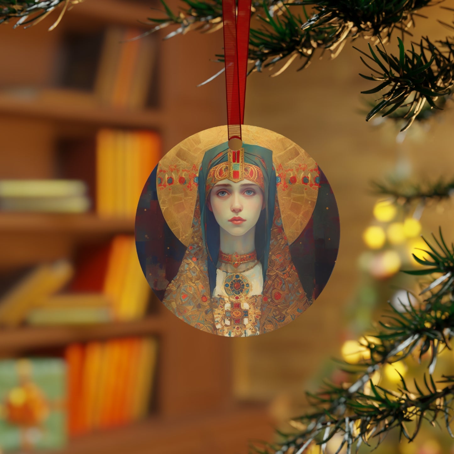 Saint Anastasia of Sirmium Ornament - Religious Holiday Christmas Ornament and Keepsake - Double sided Keepsake Religious Ornament