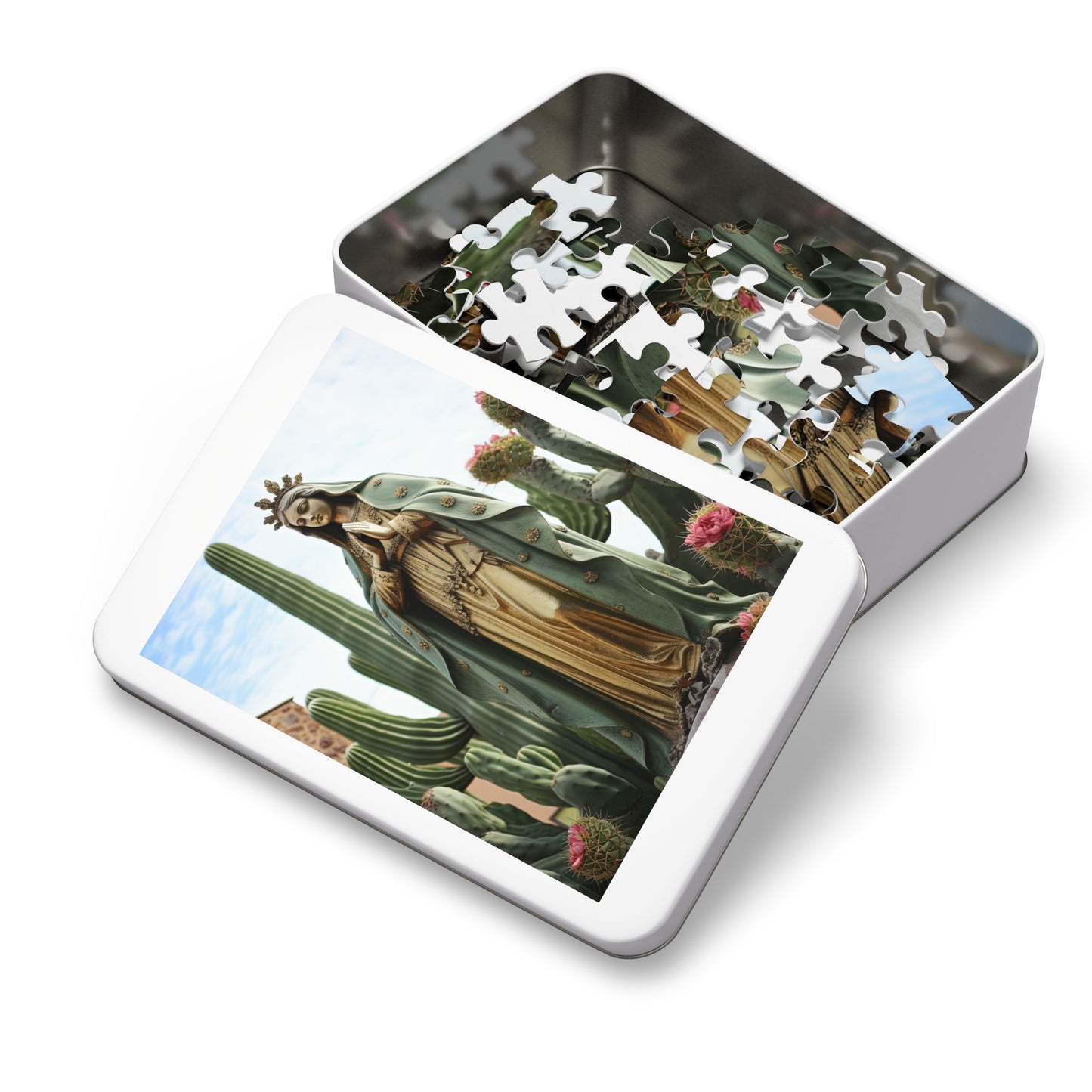 Our Lady of Guadalupe - Puzzle and Keepsake Tin - Religious Jigsaw Puzzle (30, 110, 252, 500,1000-Piece) - Religious Puzzle