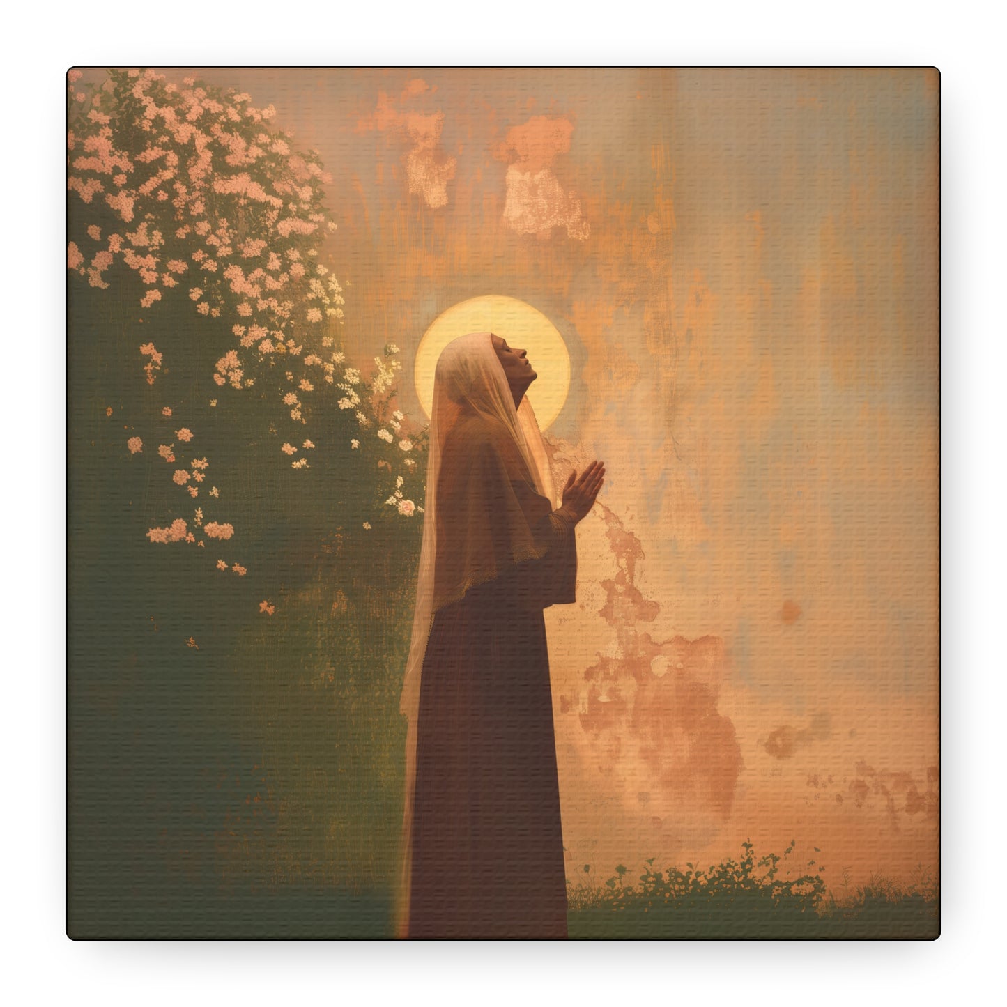 Saint Monica - Museum Wrapped Canvas - Sanctified Souls Print - Religious Art for your Home - Angel Art - Religious