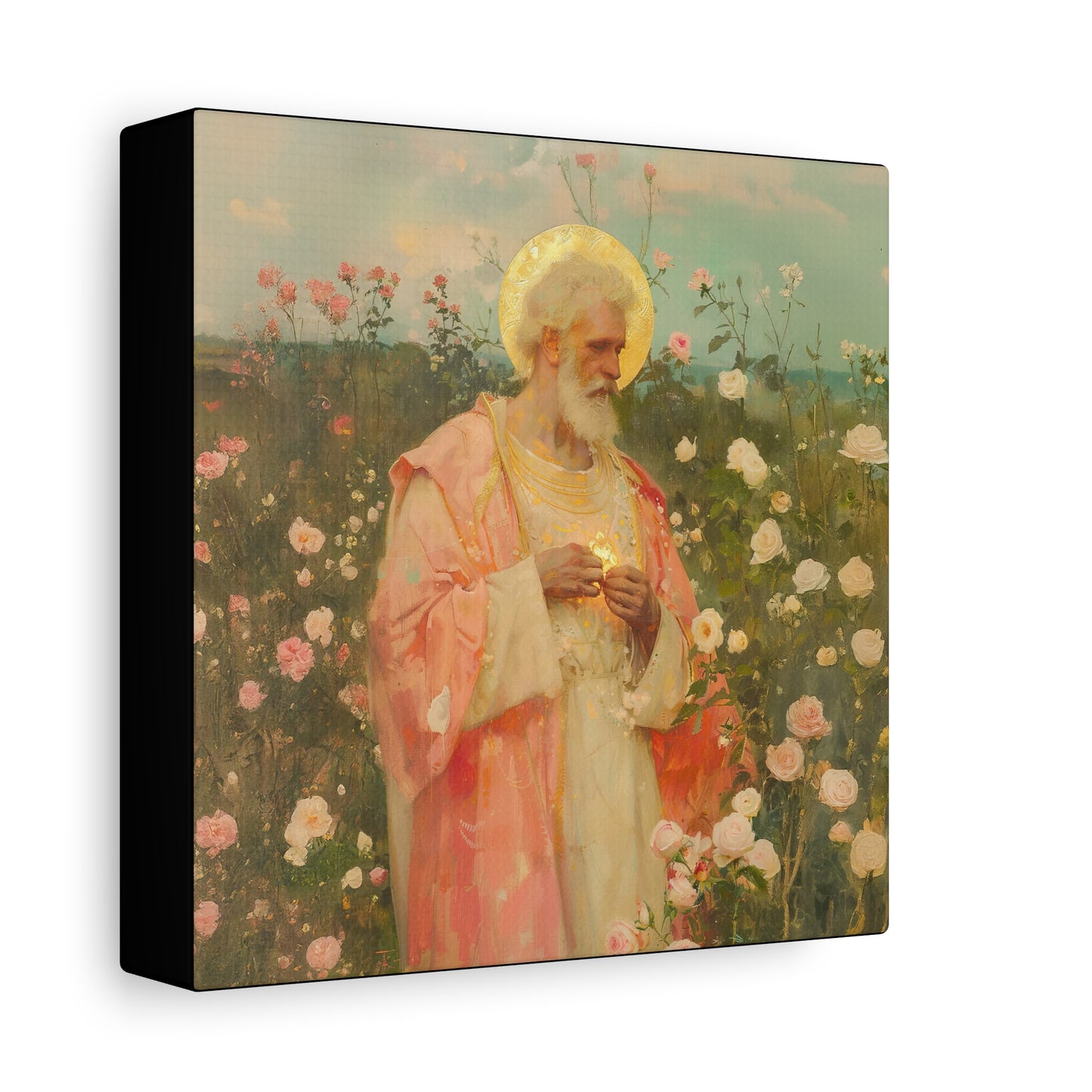 Saint Valentine - Multiple Sizes - Catholic Home art - Museum Wrapped Canvas - Sanctified Souls Print - Catholic Saint Art