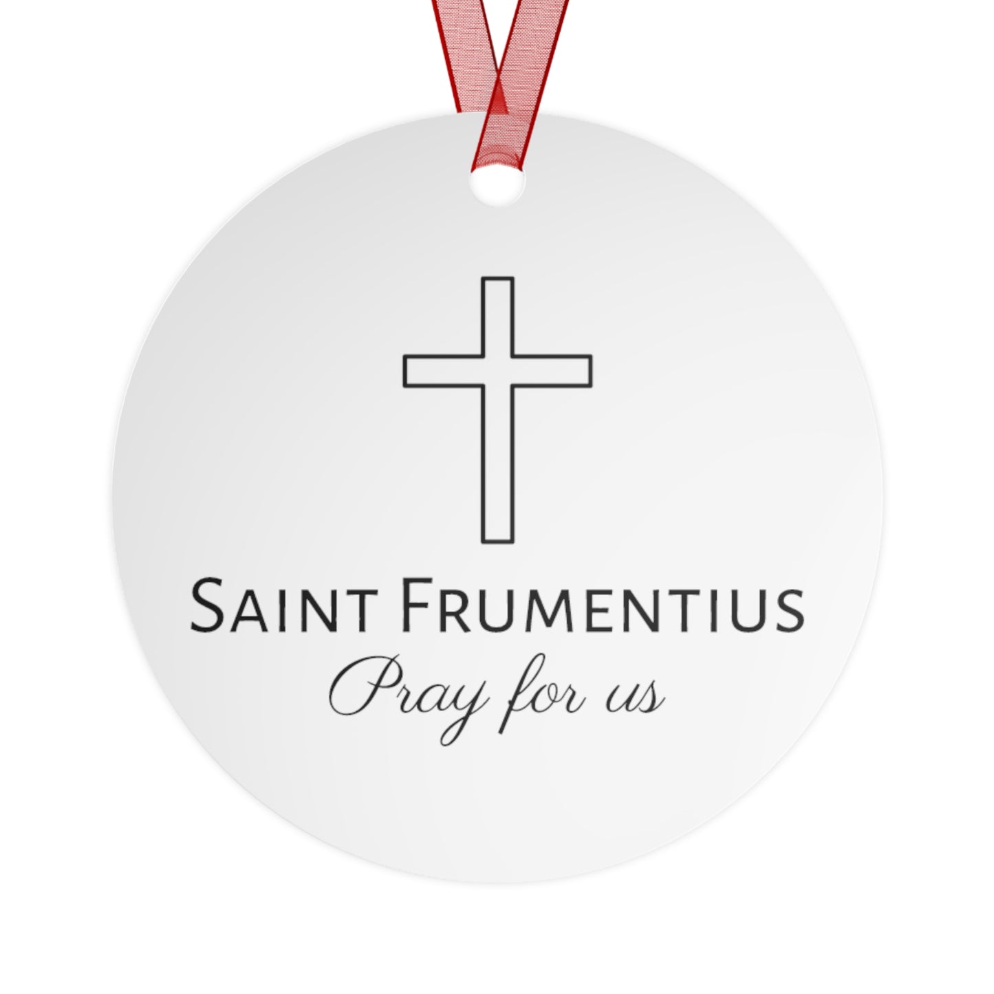 Saint Frumentius - Religious Holiday Christmas Ornament and Keepsake - Double sided Keepsake Religious Ornament