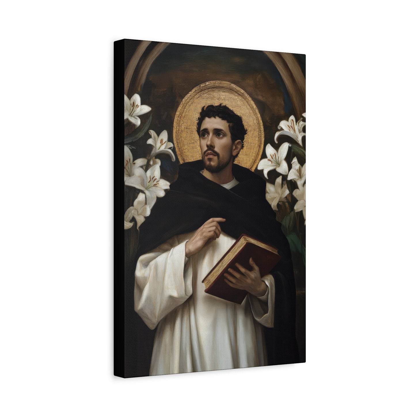 Saint Dominic - Museum Wrapped Canvas - Sanctified Souls Print - Religious Art for your Home - Catholic Patron Saint Art