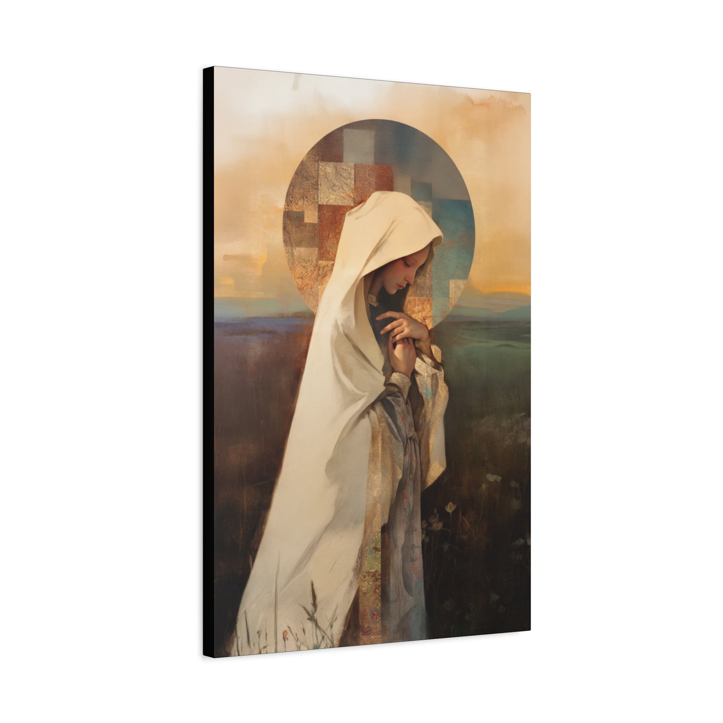 Our Lady of the Prairie - Multiple Sizes - Catholic Home art - Museum Wrapped Canvas - Sanctified Souls Print