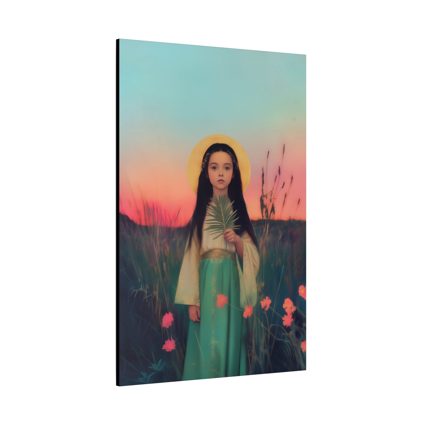 Saint Charity - Multiple Sizes - Catholic Home art - Museum Wrapped Canvas - Sanctified Souls Print - Martyr Saint